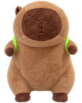 Capybara Plush Toy with Turtle Backpack